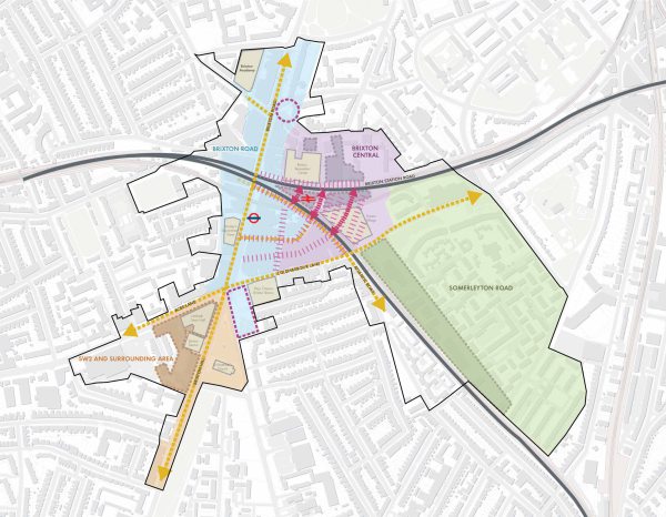 Outline map showing the four inward investment areas Outline map showing the four inward investment areas