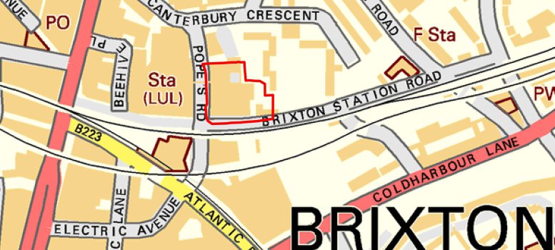 plan of Pope's Road site crop