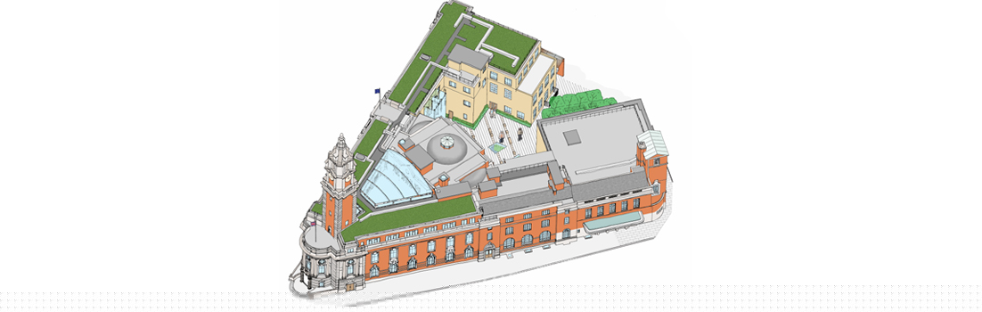 1102x350px Town hall illustration