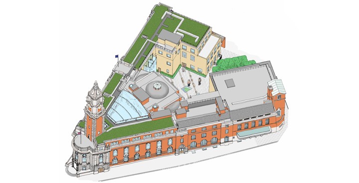 Town hall illustration